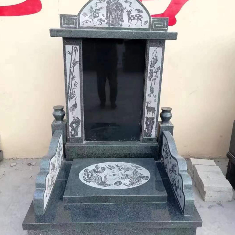 黑色花崗巖A料墓碑